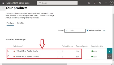 Online Office 365 A1 Plus Admin