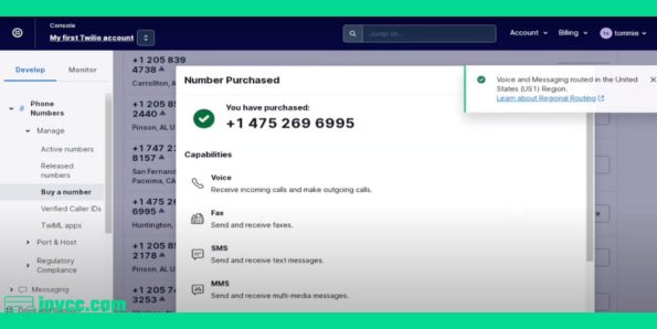 Buying Twilio Phone Number